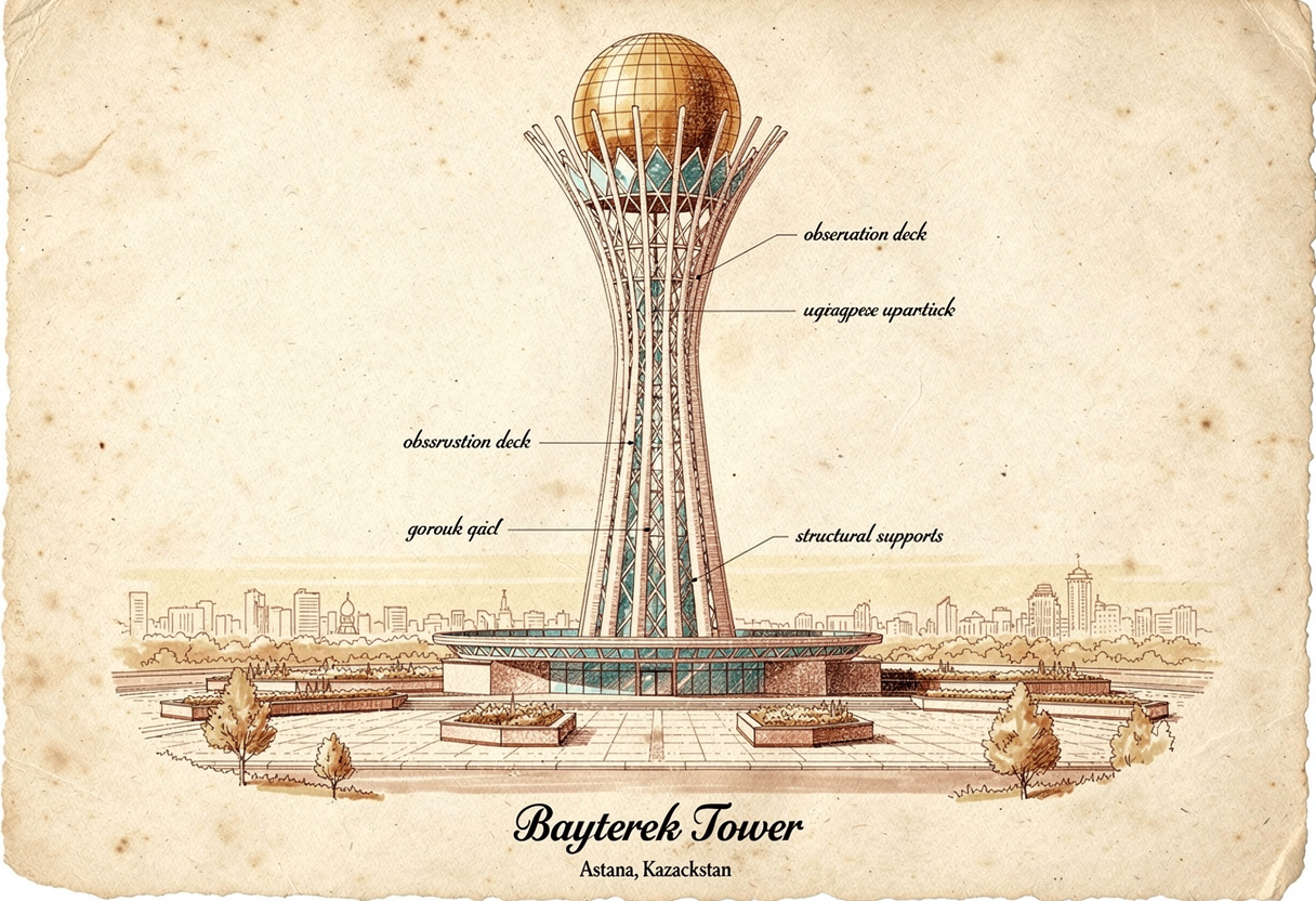 Photo of Bayterek in Kazakhstan