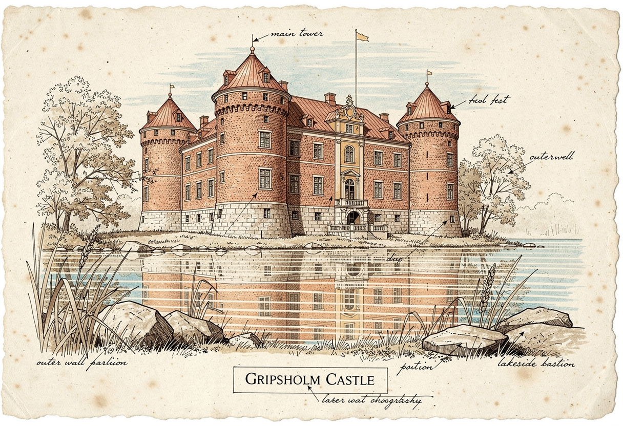 Photo of Gripsholm Castle in Sweden