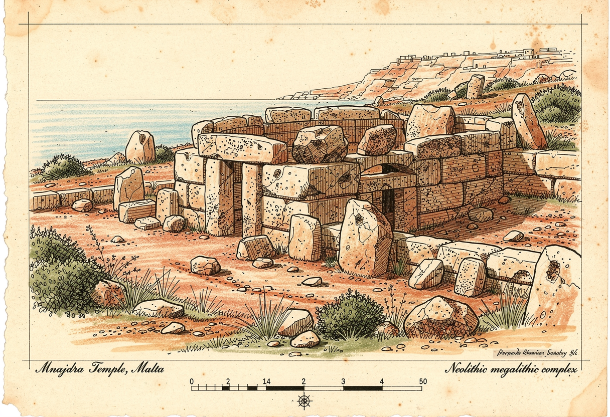 Photo of Mnajdra in Malta